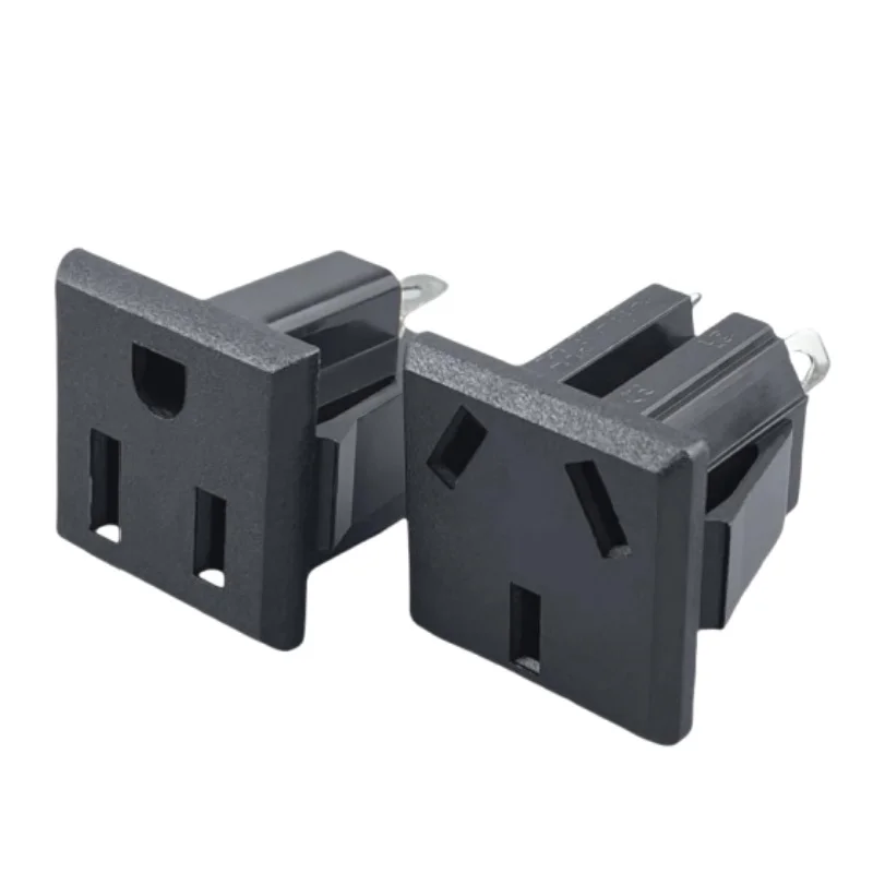 5pcs American Outlet Socket 3Pin 15A 125V AC Power Socket jack connector Power Plug Australian socket 3 pin black 10A 250V US/AU