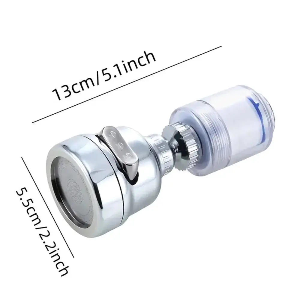 1Pcs Bubbler Dispenser Faucet Aerator Nozzle Tap Extension Connector Shower Head Water Filters Water Saving 3 Modes