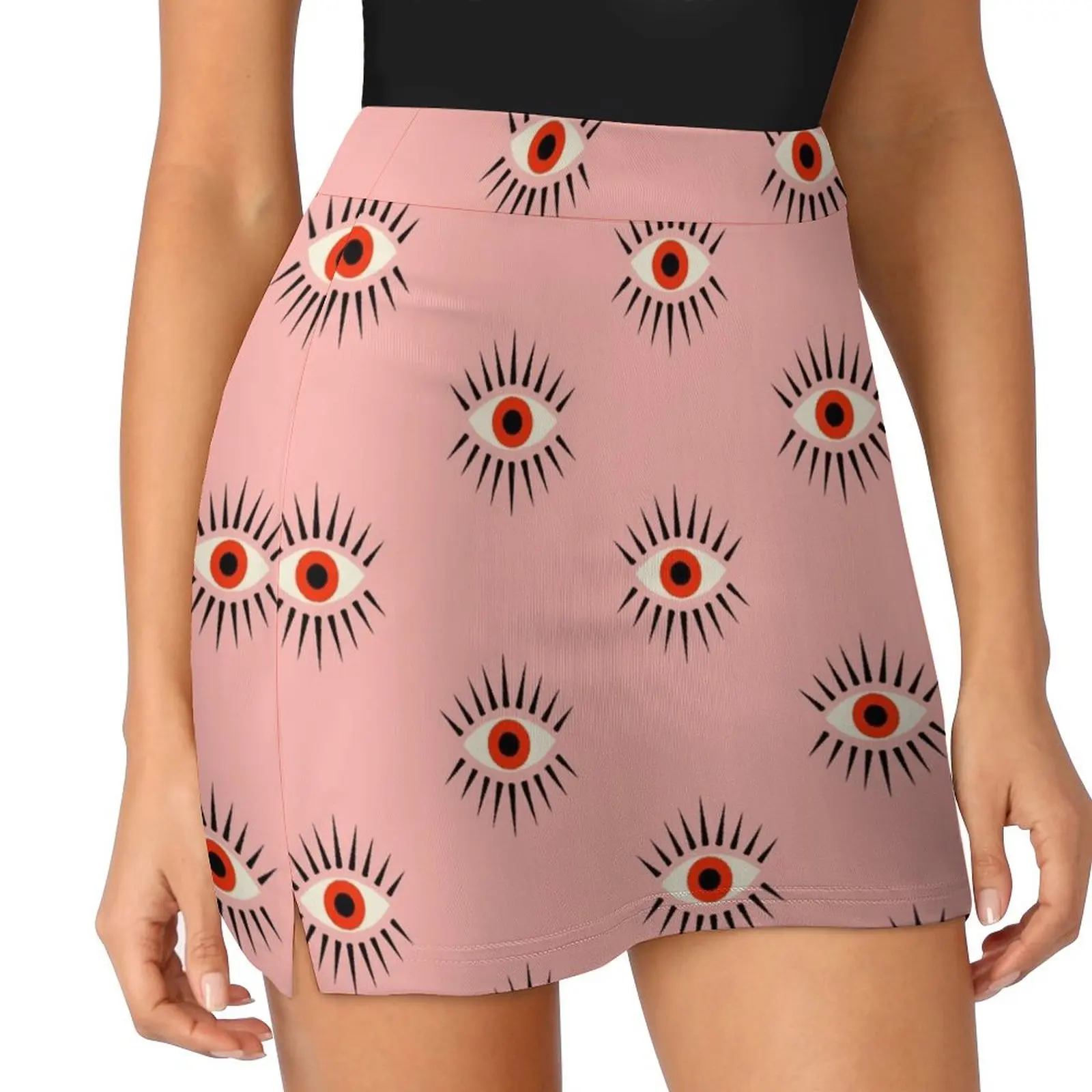 

Red Eye Mini Skirt Summer dress fairy core korean summer clothes