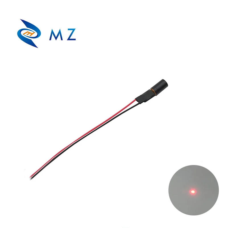 Compact Mini D6mm 650nm 0.5mw 1mw 5mw 10mw Red Dot Laser Diode Module Glass Lens Industrial Grade