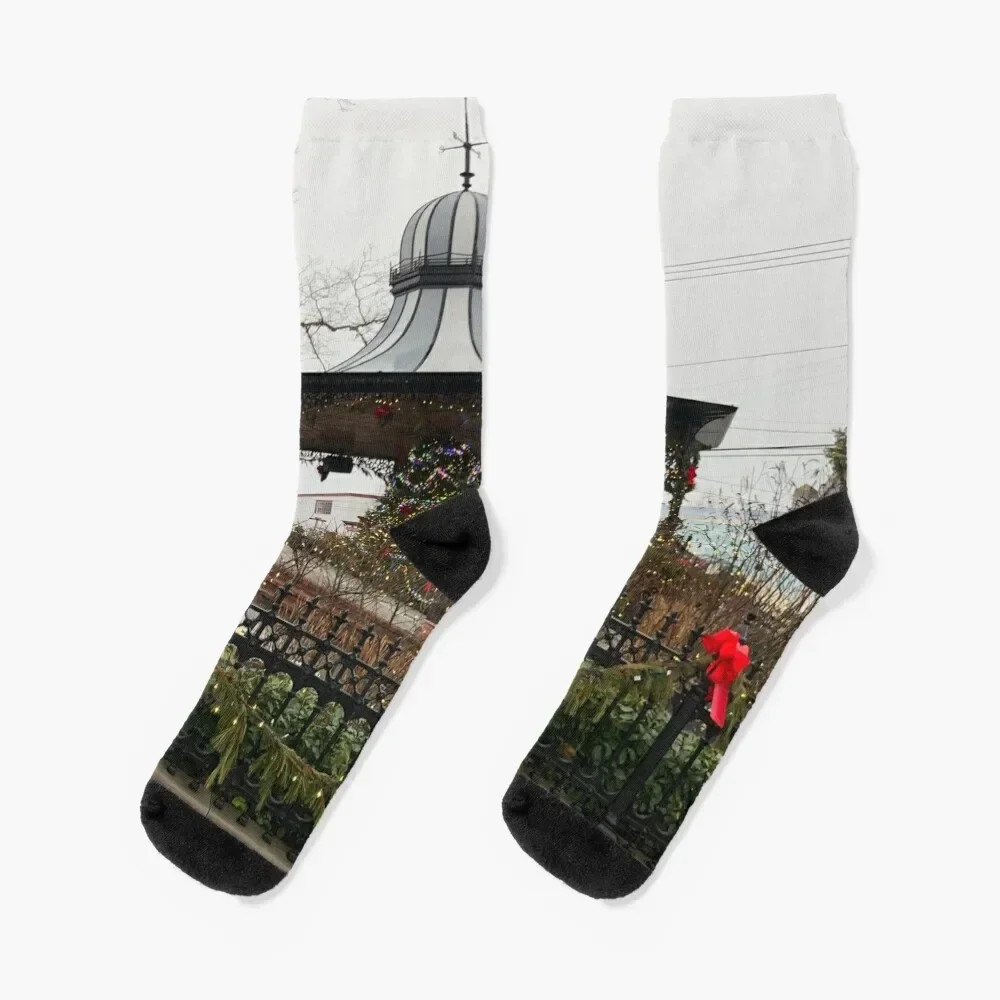 Christmas Gazebo Cape May Socks funny gift cool Heating sock Socks Male Women's