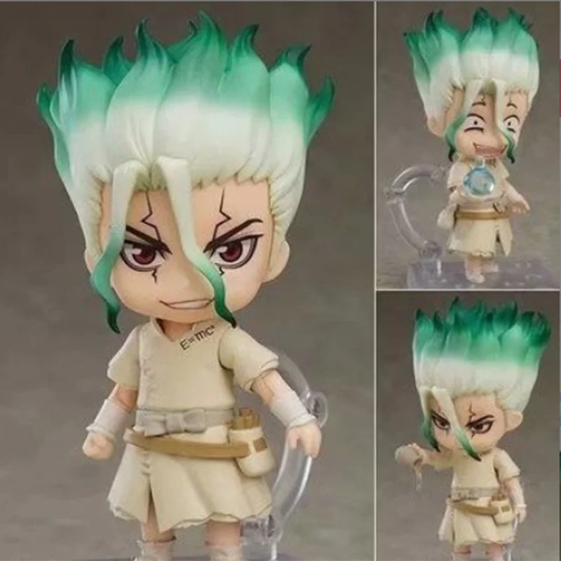 Heißer Verkauf: Good Smile 1262 Senku Ishigami Dr. Stone Face Swap bewegliche Anime-Actionfigur, Sammlerstück, Desktop-Deko-Figur