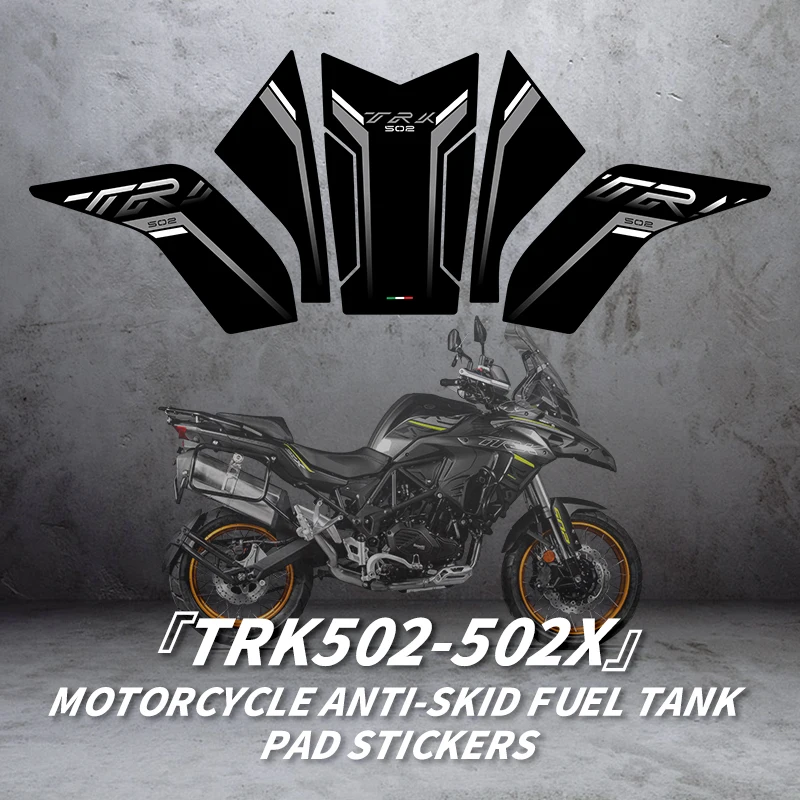 For Benelli TRK502 502X Motorcycle Accessories Gas Tank Pad Anti Slip Decoration Decals Kits Of Bike Fuel Tank Protection