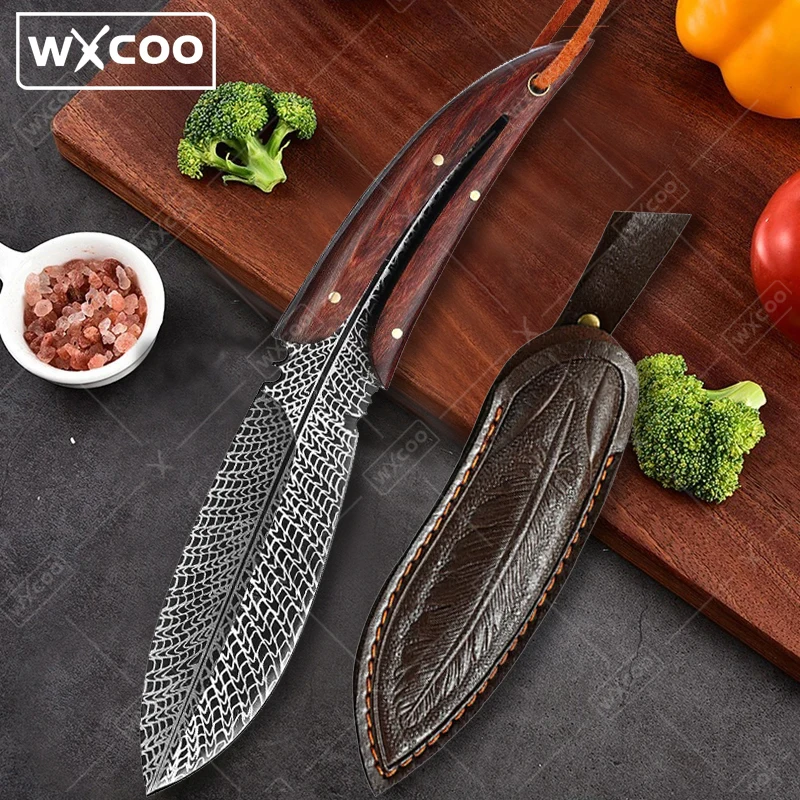 

WXCOO Professional Butcher's Knife Stainless Steel Kitchen Knife Universal Chef's Knife Forged Meat Cleaver Vegetable Slicer