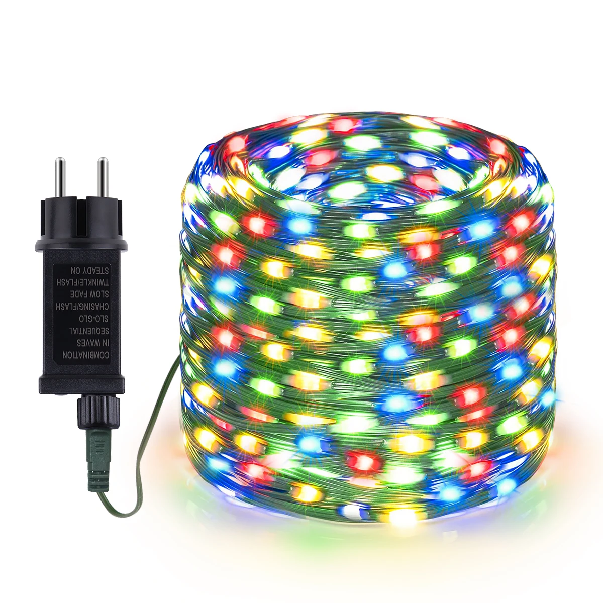 Imagem -02 - Eua Plug 100m10m Alta Brilhante Led String Impermeável ao ar Livre Ip65 Ano Novo Decoração da Árvore de Natal Festa de Casamento Decoração ue