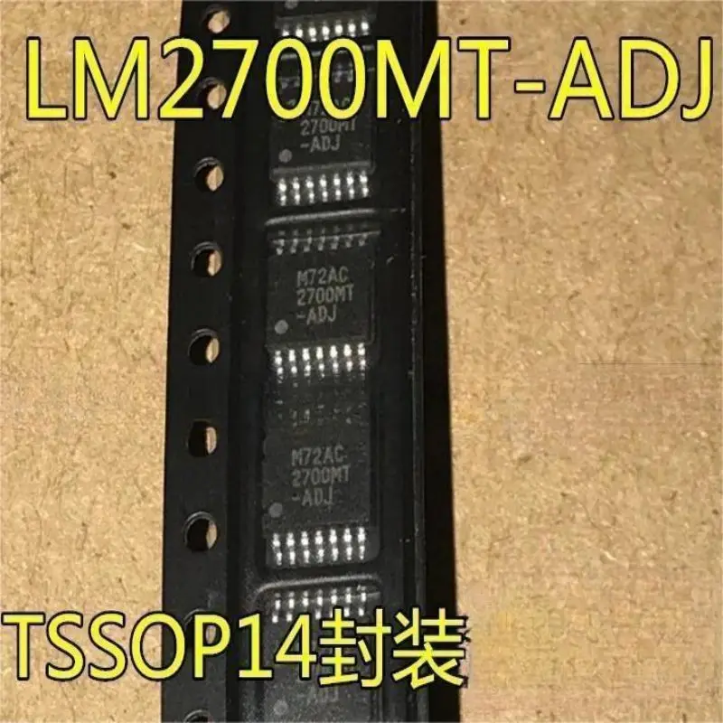 

10PCS The new LM2700MT-ADJ 2700MT-ADJ LM2700MTX TSSOP14 chip can shoot directly