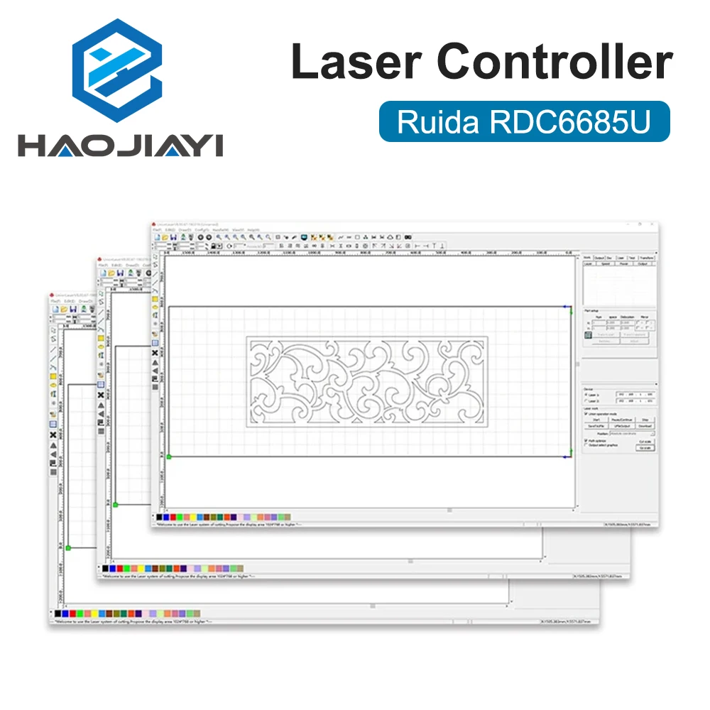 HAOJIAYI Ruida RDC6685U Laser Controller Card System Laser Control Panel for CO2 Laser Engraving Cutting Machine Replace 6442U
