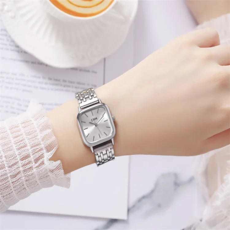 New watch Fashion ladies steel chain noble quartz watch birthday gift