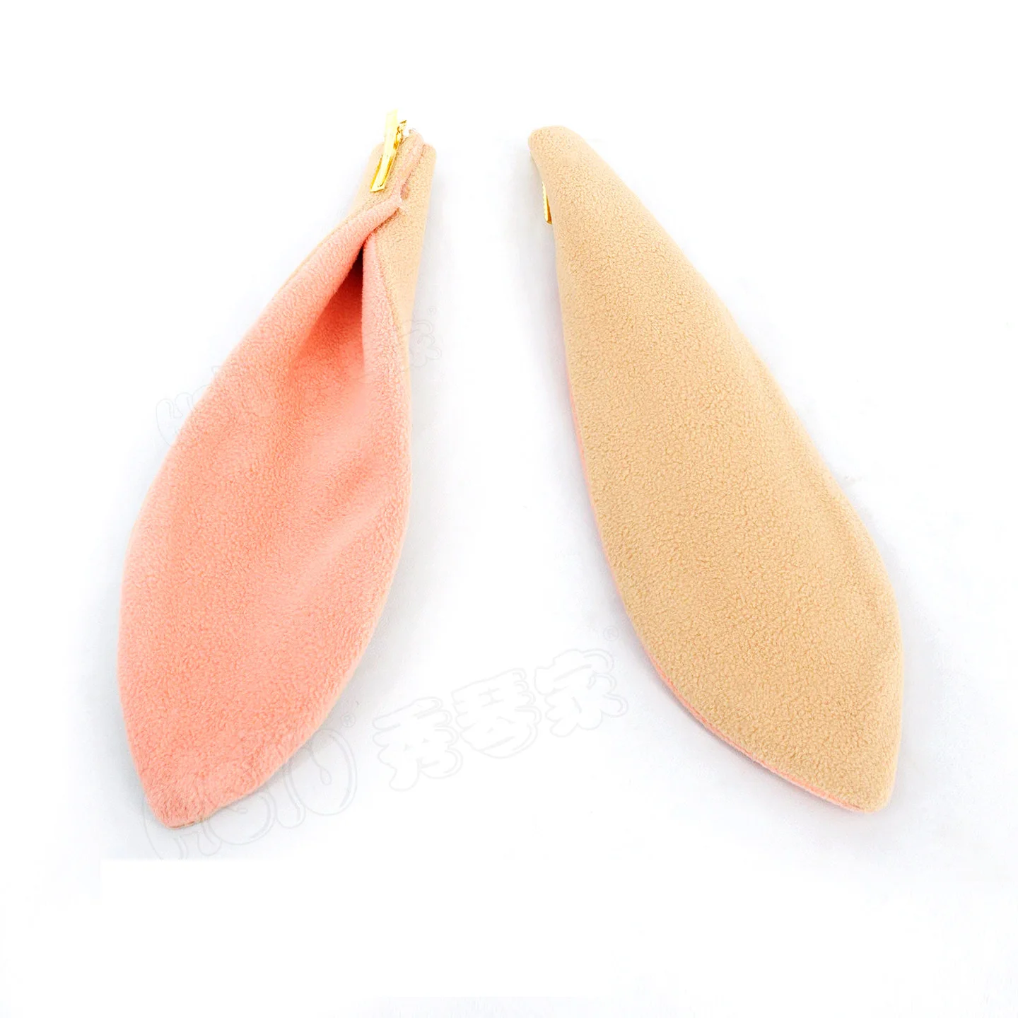 Anime Kaguya Cosplay Perücke, orange lange Perücke mit Ohrhaar-Accessoires für Halloween-Party, Erwachsene, Frauen, Männer, Rollenspiel-Requisiten