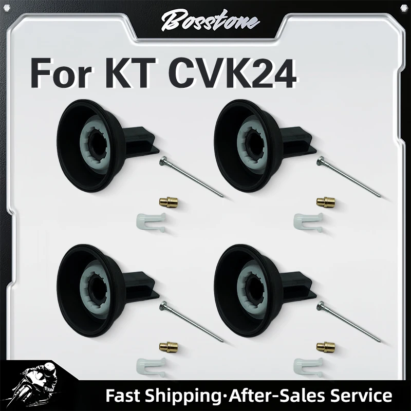 4/2/1 Set Carburetor Piston Diaphragm Membrane Set with Jet Needle And Nozzle for Scooter Keihin Carburetor KT CVK CVK24