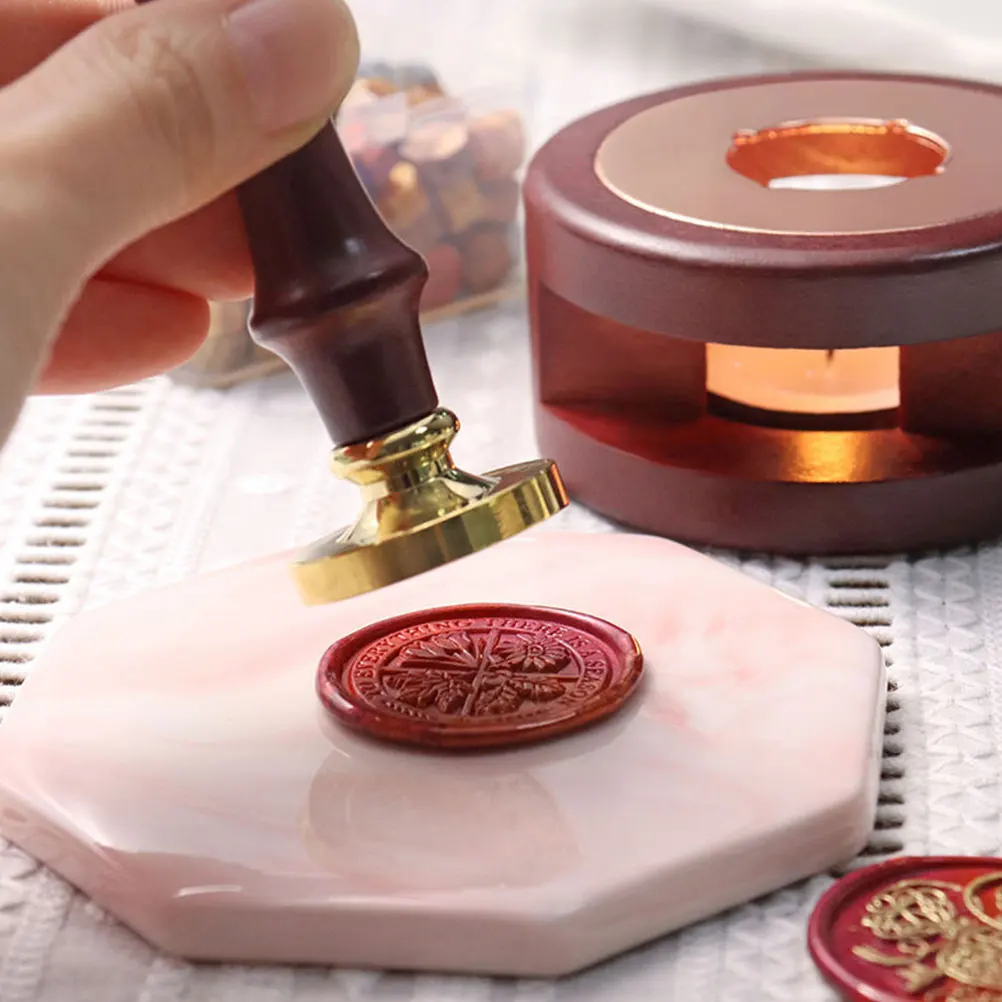 

2Pcs Marble Pattern Seal Wax Plates Heat Resistant Backing Plate for Wax Seal Stamp Sealing Cover Tool Heat Resistant Pad
