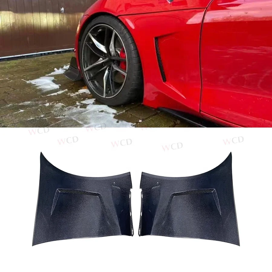 

Carbon Fiber Front Fender Plate 2019-2020 For Toyota Supra A90 GR MKV MK5 Side Fender Car Accessories