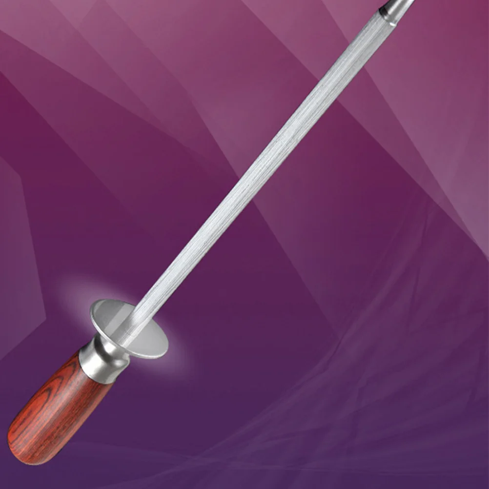 

1 шт., точилка с деревянной ручкой, нескользящий бытовой кухонный инструмент, прочный, эргономичный, подходит для домашнего ресторана, отеля, обслуживания ножей