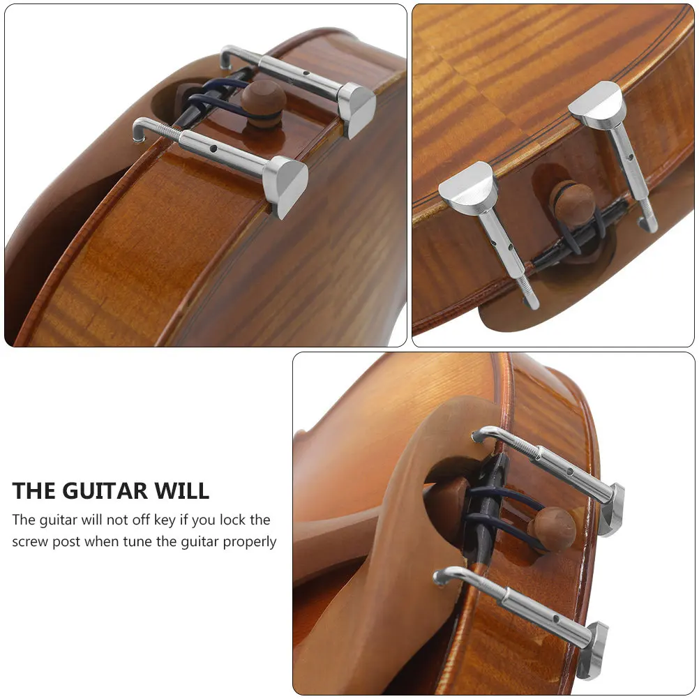 

2 шт. Золотистые латунные винты для подбородочника скрипки и альта, глянцевые, полированные, нержавеющие, прочные, легко устанавливаемые, элегантные, для музыкальных инструментов