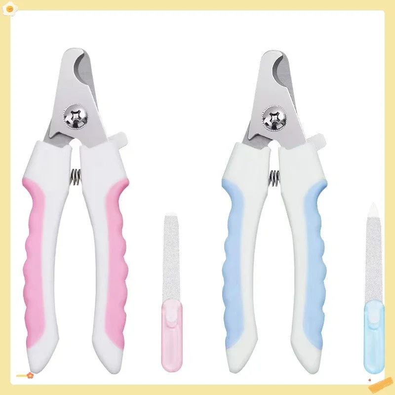 Stainless Steel Scissors for Pet Claw Care Professional Pet Dog and Cat Nail Clippers with Safety Guard Cat Nail Clippers