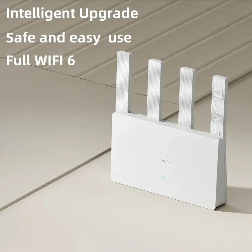 Router Xiaomi AX3000E WiFi6 dengan kecepatan nirkabel 3000M, penguat sinyal 4 arah, mendukung agregasi port jaringan, rumah pintar untuk seluruh rumah