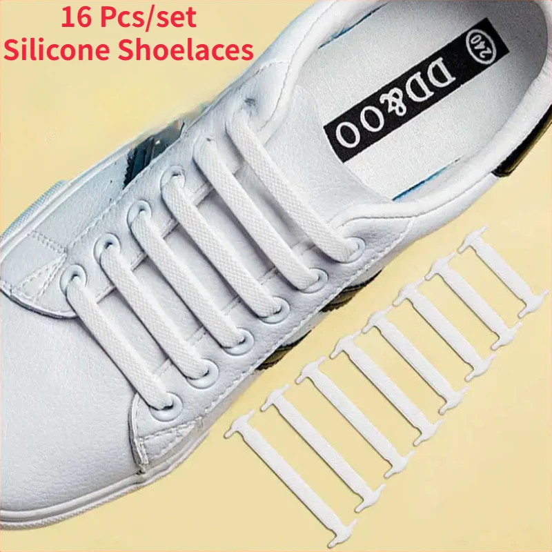 16 pz/lotto lacci in Silicone elastico semicerchio... – Grandado 16 pz/lotto lacci in Silicone elastico semicerchio... – Grandado