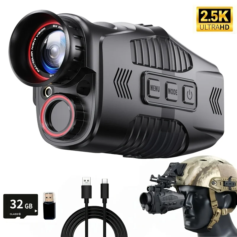 

Infrared Night Vision Scope with 10x Digital Zoom, 1.54-inch Display, Hunting Binocular for Day And Night Use with Long Infrared