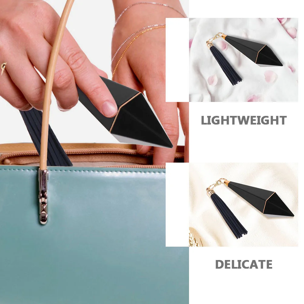 3 قطع من حاويات أحمر الشفاه الأنيقة المزودة بشرابة أنبوب كريم الشفاه الفارغ المتين لمستلزمات مكياج الرحلة وحامل كريم الشفاه #2