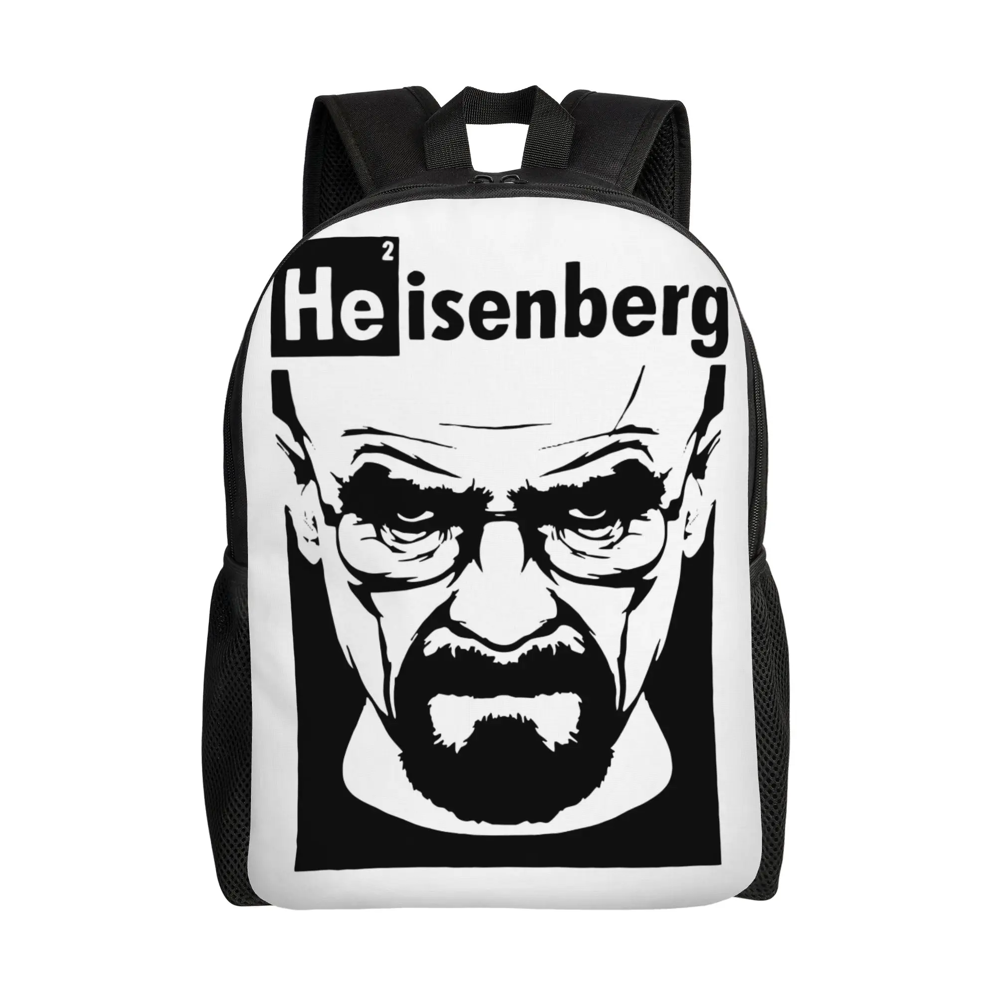 

Breaking Bad Heisenberg Fashion Backpack Gift Student Business Walter White Daypack for Men Women Laptop Computer Canvas Bags