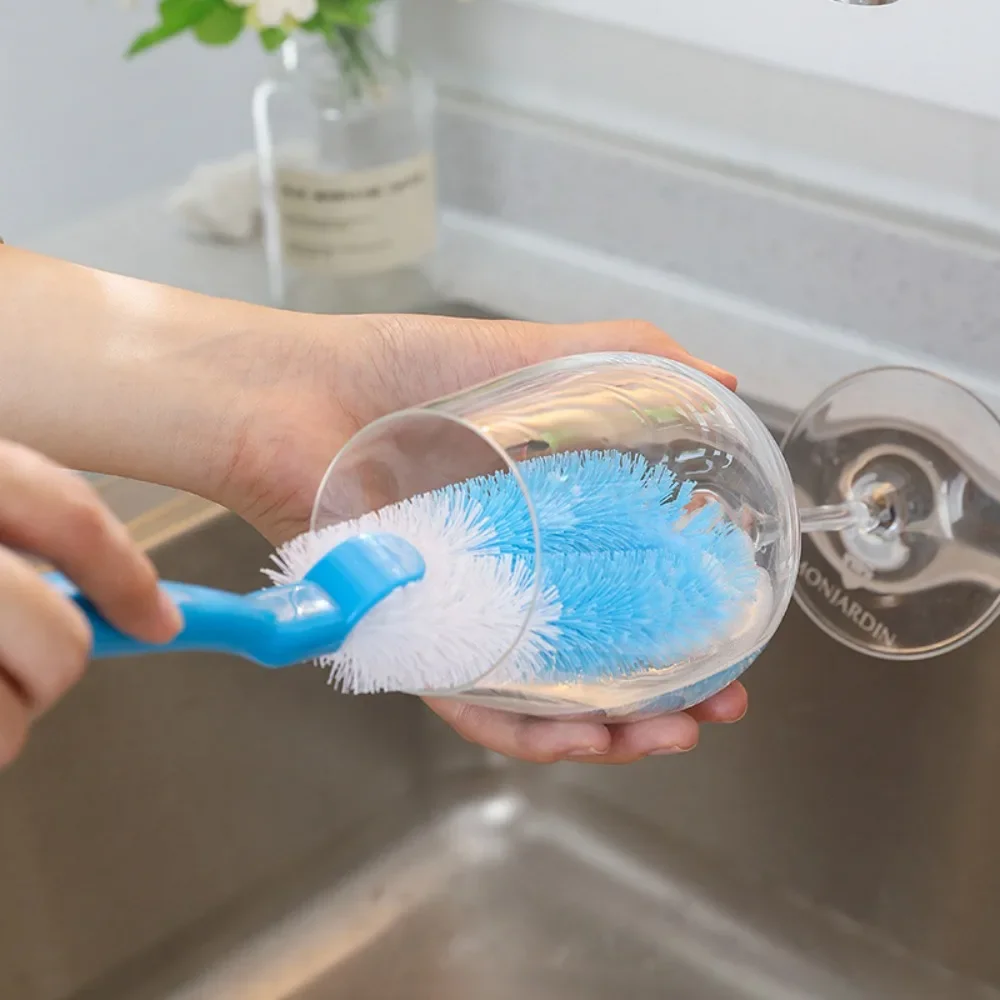 Creative Multi-Function Plastic Cleaning Brush - Long Handle Soft Brush for Water Bottles, Pots & Cups, Effective Stain Removal