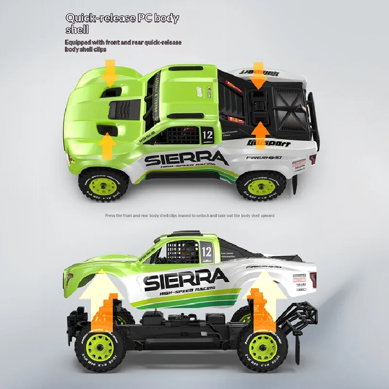 유디 UD1203 세일라 프로 1/12 브러시리스 원격 제어 전기 사륜구동 사막 트럭 오프로드 차량 쇼트 카드 RC 모델