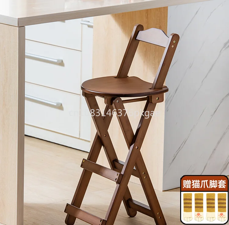 Folding Stool High Foot Folding Chair High Mazar Home Space Saving Portable Folding Furniture