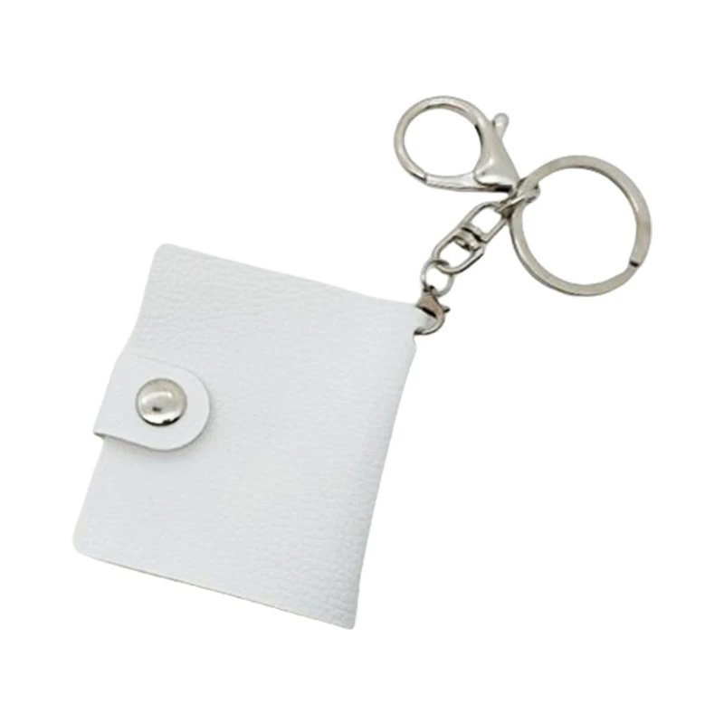 Fashionable Heat Press Small Photo Albums on Keychains Sturdy PU Materials for Everyday Use Stylish Outfits Daily Use