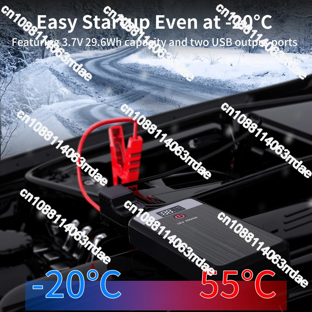 1000A Car Jump Starter  with LED Torch Power Bank Function for Cellphones Starting Device for 12V Car New Arrival image 2