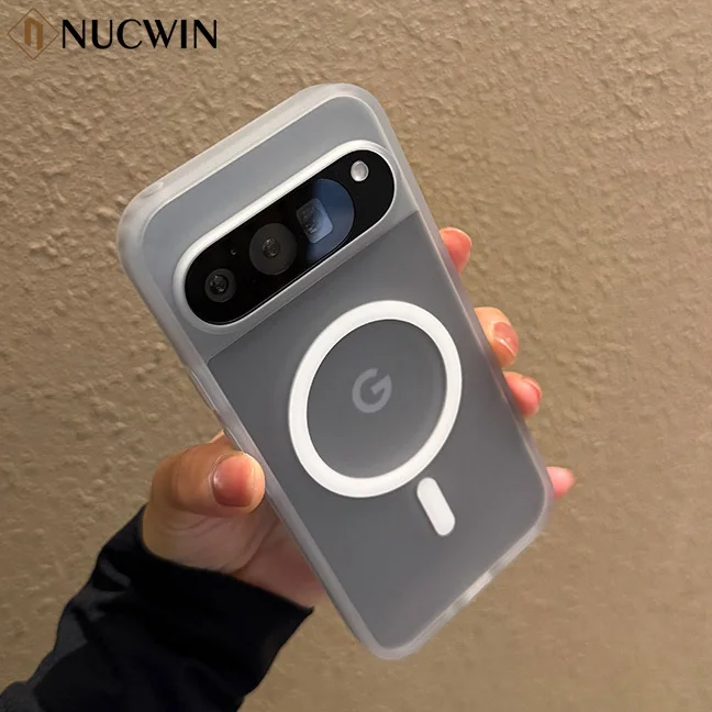 

For Magsafe Translucent Matte Phone Case For Google Pixel 10 Pro XL 9 Pro XL 9 10 Pro 9A Ultra Thin Candy Color Magnetic Cover