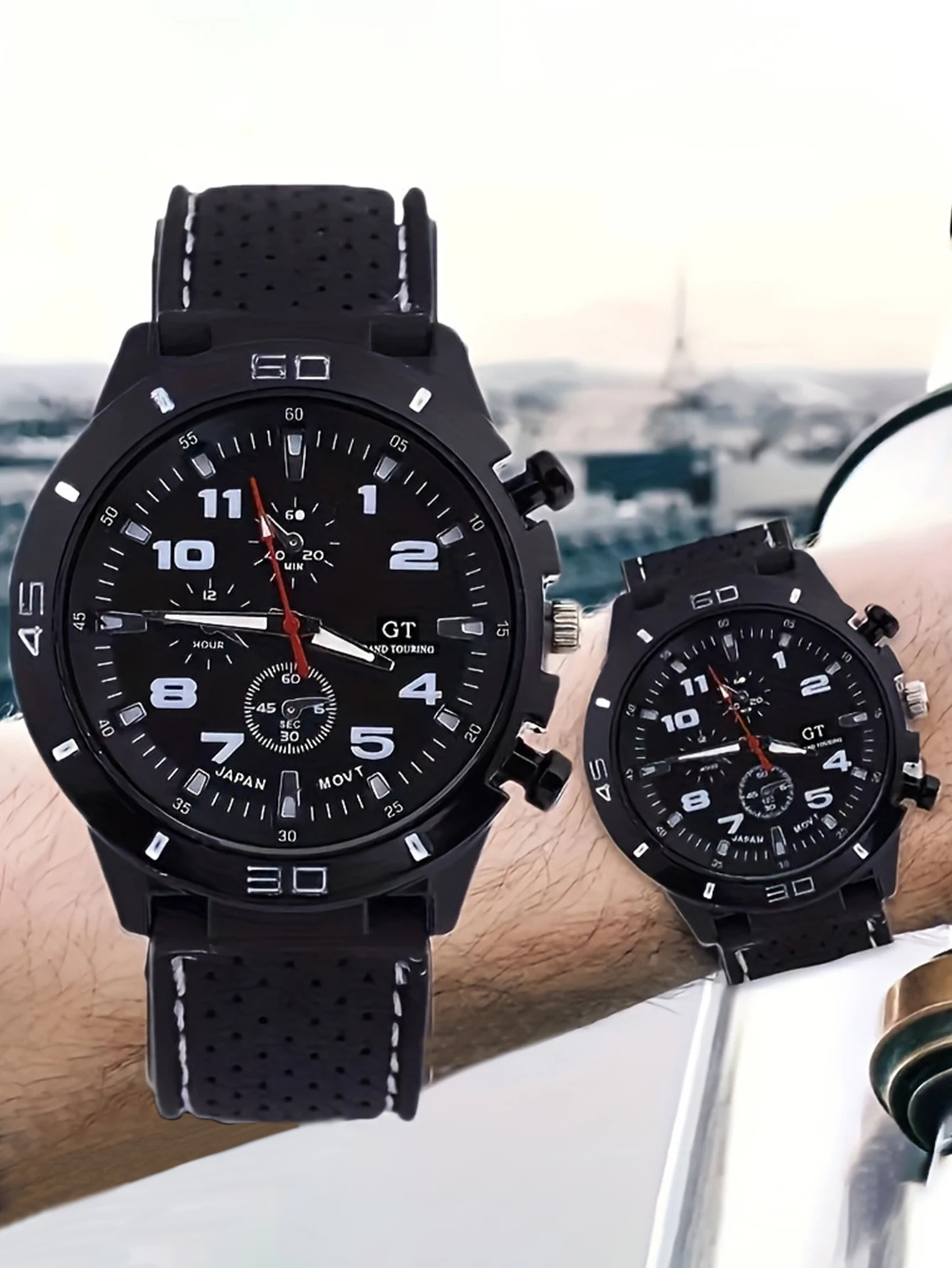 Men's Watch, Quartz Watch, Fashion Casual Watch, Elegant Silicone Strap, Round Dial