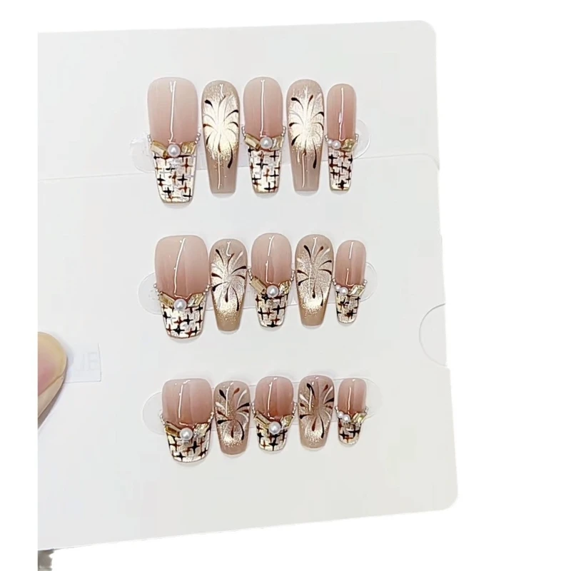 

Pure handmade phototherapy wearing nail Xiaoxiangfeng nail patch can be removed