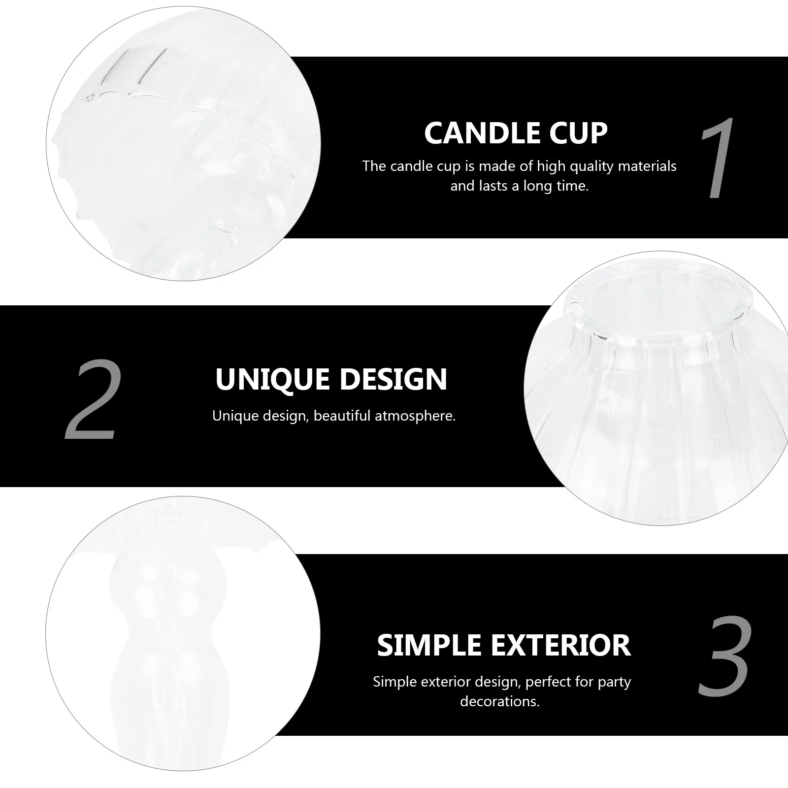 

1Pcs Exquisite Glass Stick Elegant European Style Household Adornment for Banquet Candlelight Dinner Glass Candleholder