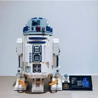 75308 NEW FIT 2314PCS Robot Star Space Union R2D2 Model R2-D2 Figures Building Block Bricks Boy Birthday Gift Toy Kid