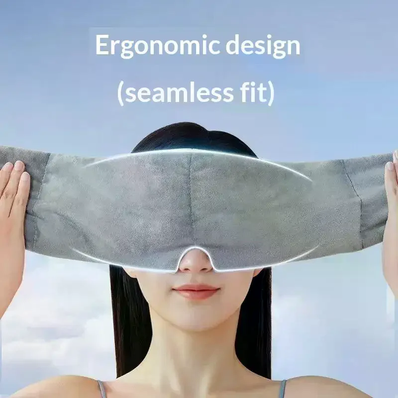 1Pcs Gravity Sleep Mask Weighted Eye Mask Relaxation Tool Light Blocking Headband Fatigue Relief Sleeping Aid For Men Women