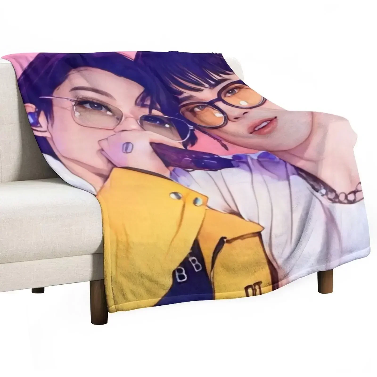 

Jikook concert Throw Blanket Tourist bed plaid Blankets