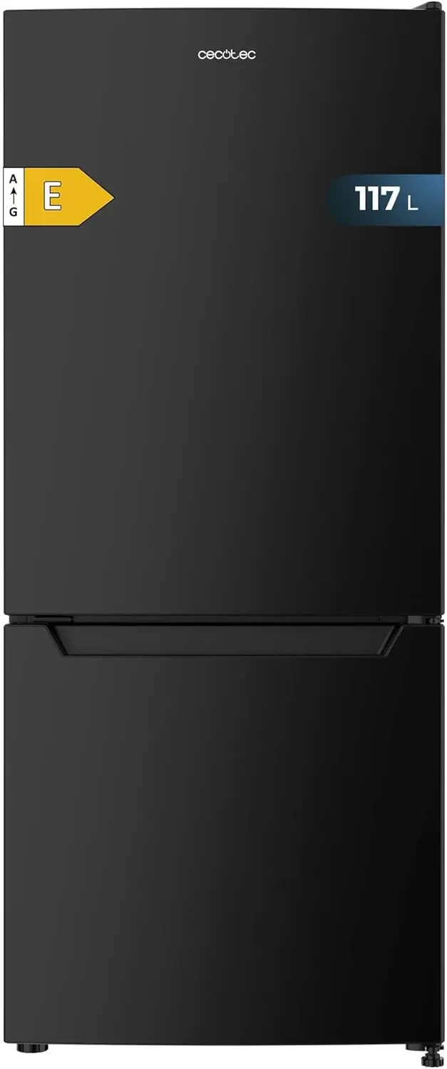 Refrigerador Combi No Frost Bolero CoolMarket Combi 117 DF Negro E, 117L, Descongelación, Clase E y Modo de Congelación Rápida