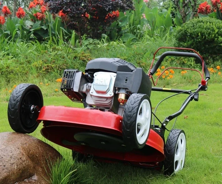 Tosaerba semovente a benzina a quattro tempi per uso domestico, tosaerba agricolo ad alta efficienza, piccolo tosaerba elettrico