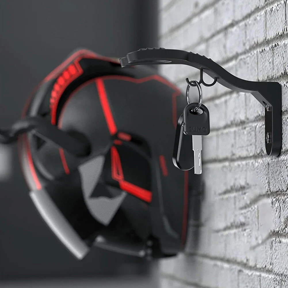 هوك رفوف دراجة نارية خوذة حامل الأمتعة المنزلية سترة حامل جدار جبل السنانير خوذة عرض شماعات حامل متعدد الوظائف