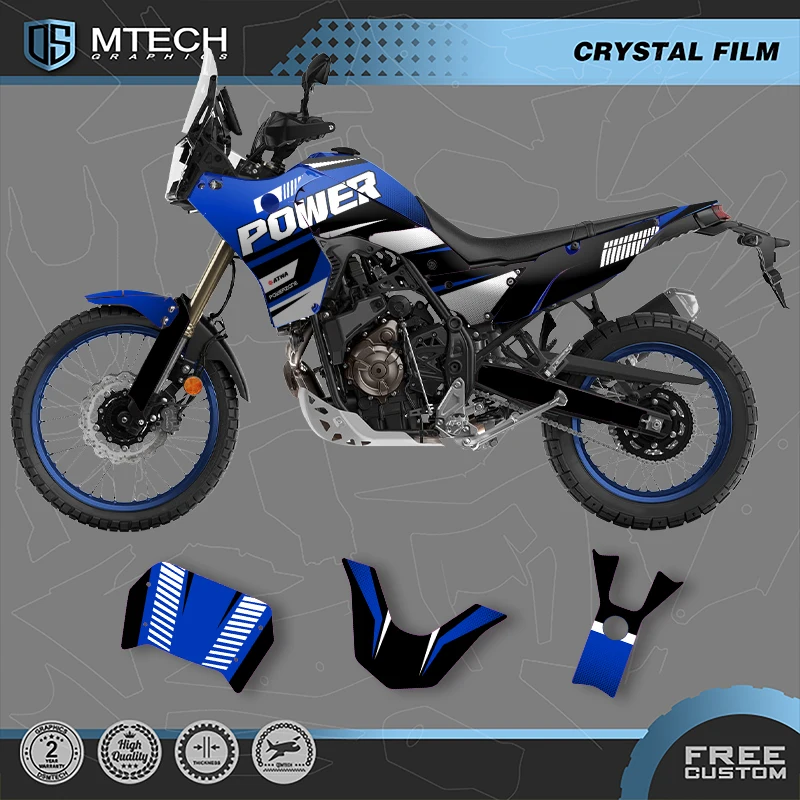 

DSMTECH Custom Motorcycle Graphics Enduro Decals Stickers Kits For YAMAHA TENERE T700 2018 2019 2020 2021 2022 2023 008