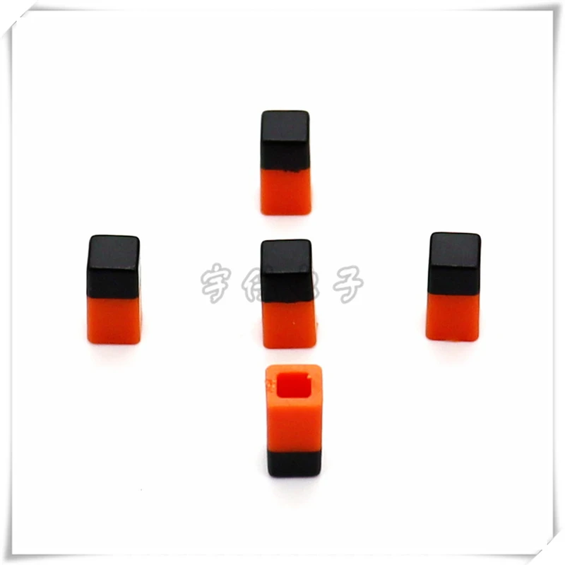 10PCS 5*5*9.5MM Square Plastic 2 Color Button Cap Touch Switch Cap Power Panel Button Cap
