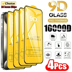 Temperierte Glasschirmeschutz, 9D -Schutzglas, iPhone 16, 15, 14, 13, 12, 11 Pro Max, 15, 14 Plus, 12, 13 Mini, 4PCS 10 Hauptverkaufsmajor Saia - №7