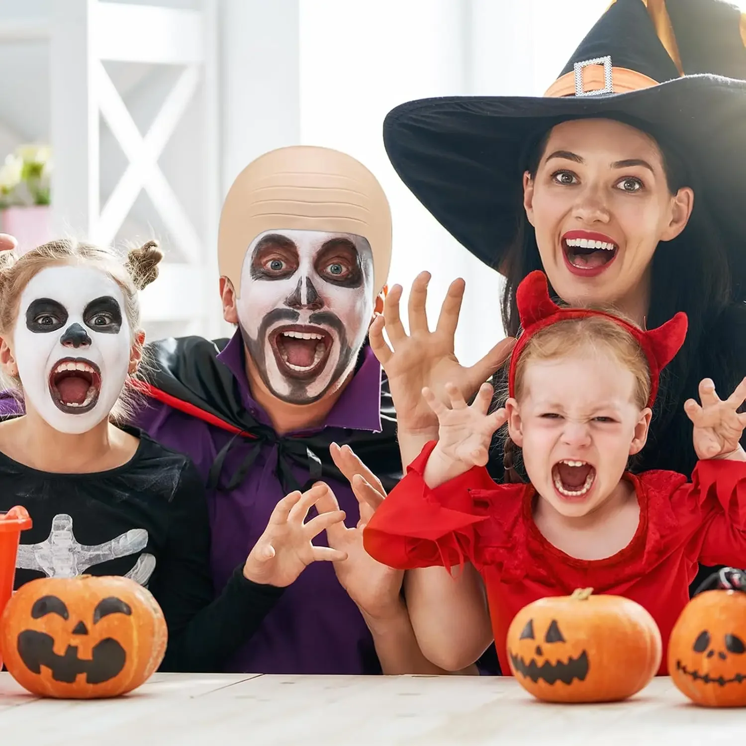 Peruki na Halloween dla dorosłych, męskie i damskie, grube, na łysą głowę, imitujące skórę głowy, peruki-czaszki, przebrania, peruki do cosplayu, nakrycia głowy dla dorosłych.