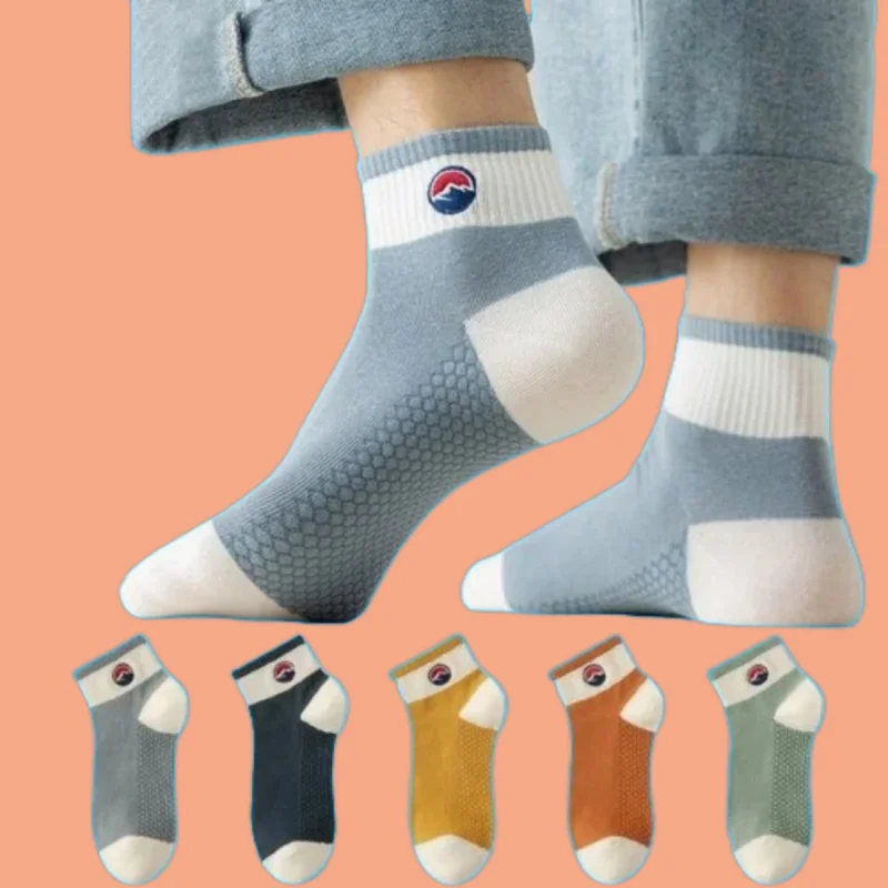 Chaussettes mi-tube assorties pour hommes, sports de loisirs, basket-ball, documents pour garçons, mode printemps, automne, été, nouveau, 5/10, 2024 paires