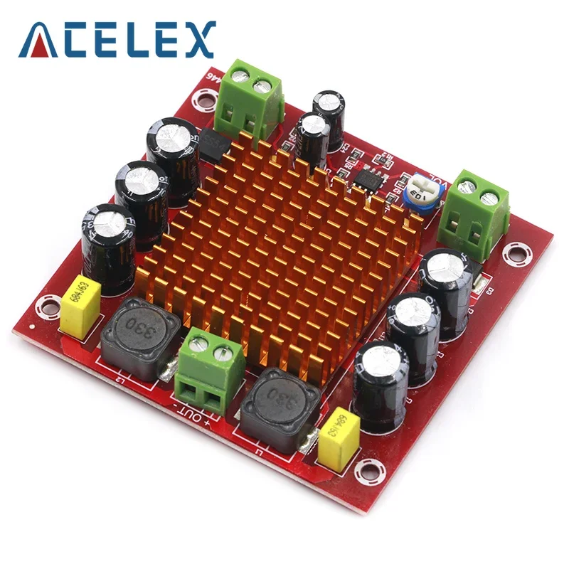 Digital Amplifier Board TPA3116DA TPA3116 150W D2 Mono Channel Digital Power Audio Amplifier Board XH-M544 DC 12V 24V