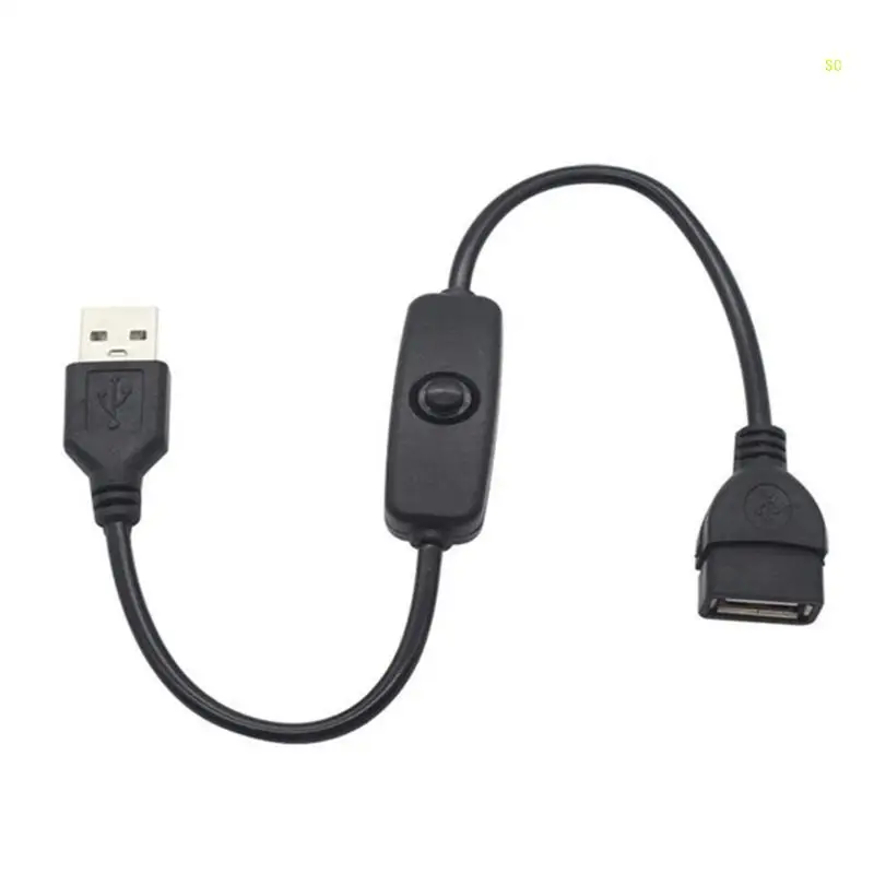 USB Cable with Switches USB Male to Female Extension Cord for LED Desk Lamp Dropshipping