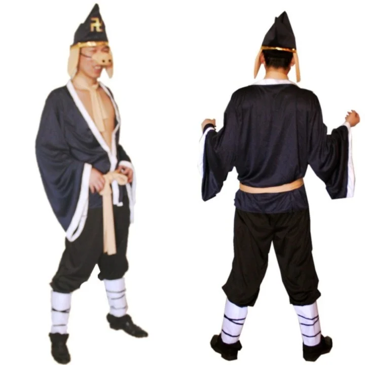 زي تنكري للهالوين مستوحى من سفر الملك القرد وو تانغ جي في كتاب سفر إلى الغرب، يتضمن شخصيات تانغ سينغ وزو باجي وشا ووجينغ