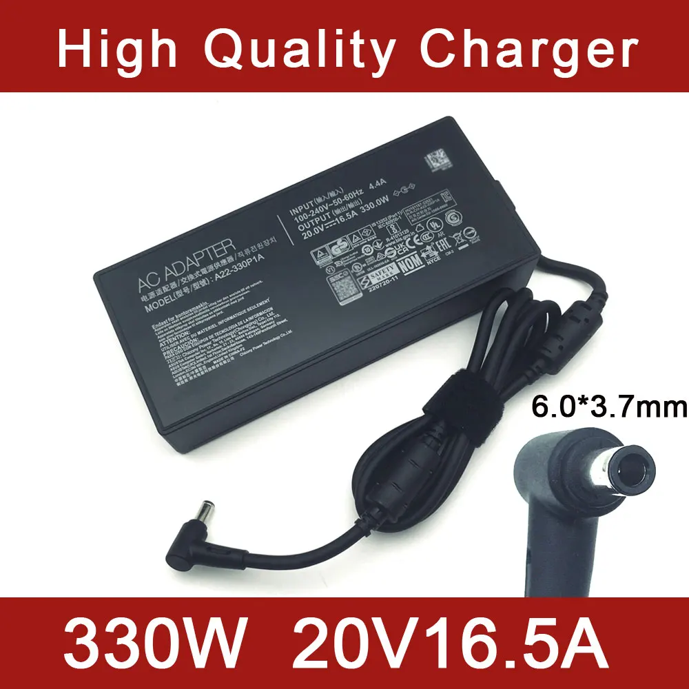 Original 330w nuevo cargador/adaptador de CA para Asus ROG Strix G733PY G733P G733 G733CX 20V 16.5A Cable de alimentación