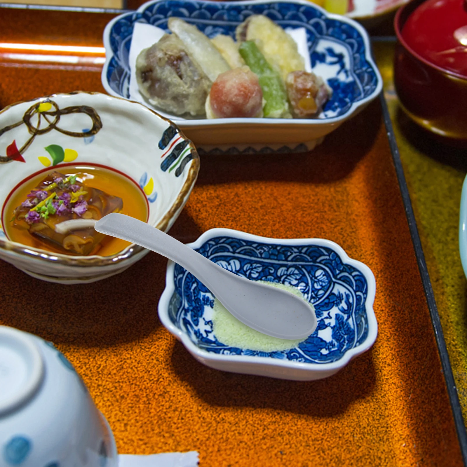 

4 шт., детские ложки для еды, пшеничная солома, суп, хлопья, варенье, азиатская сервировочная ложка, красочная ложка для детского питания, посудомоечная машина для микроволновой печи