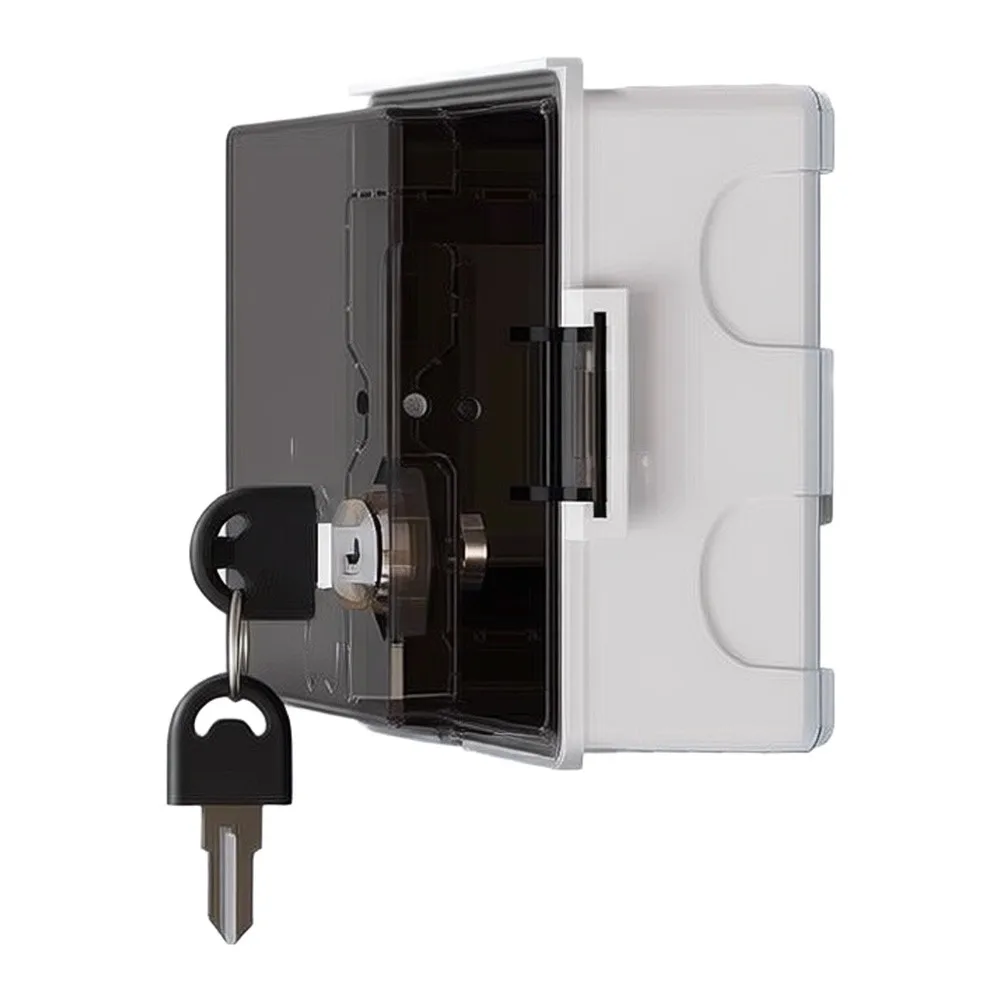 IP Rated Waterproof Lock Box for 86 Type Socket Protection and Security for External EV Charging and Power Connections